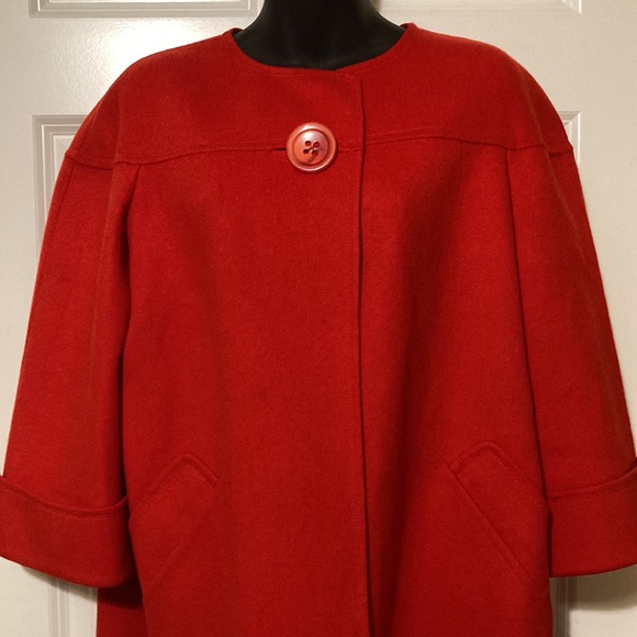 Ellen Tracy Red Jacket - size4 - Picture 3 of 8